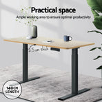 Artiss Standing Desk Top White Oak 140CM, image 4