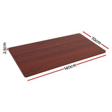 Artiss Standing Desk Top Walnut 140CM - Front View