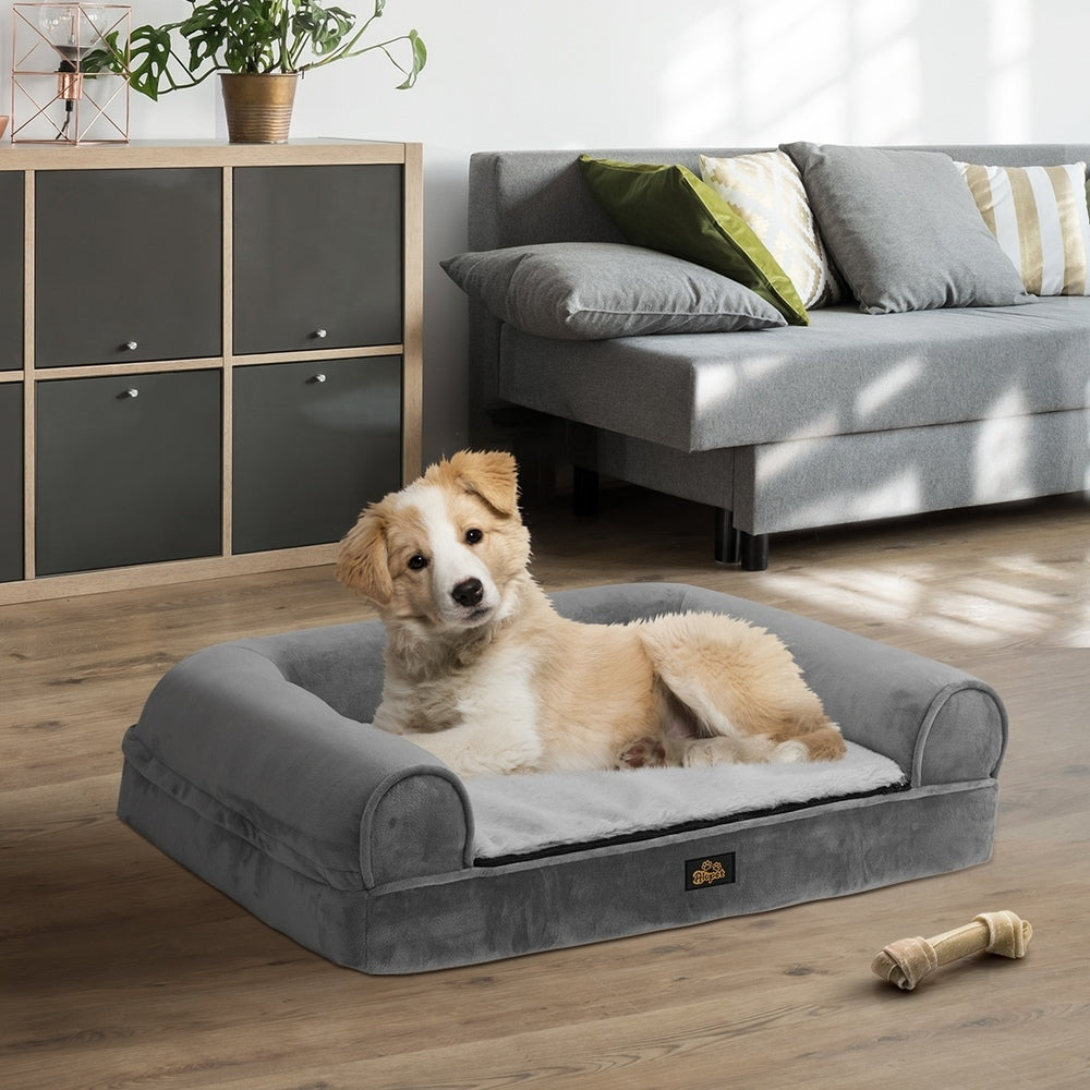 Alopet Orthopedic Dog Bed Memory Foam Removable Cover Large