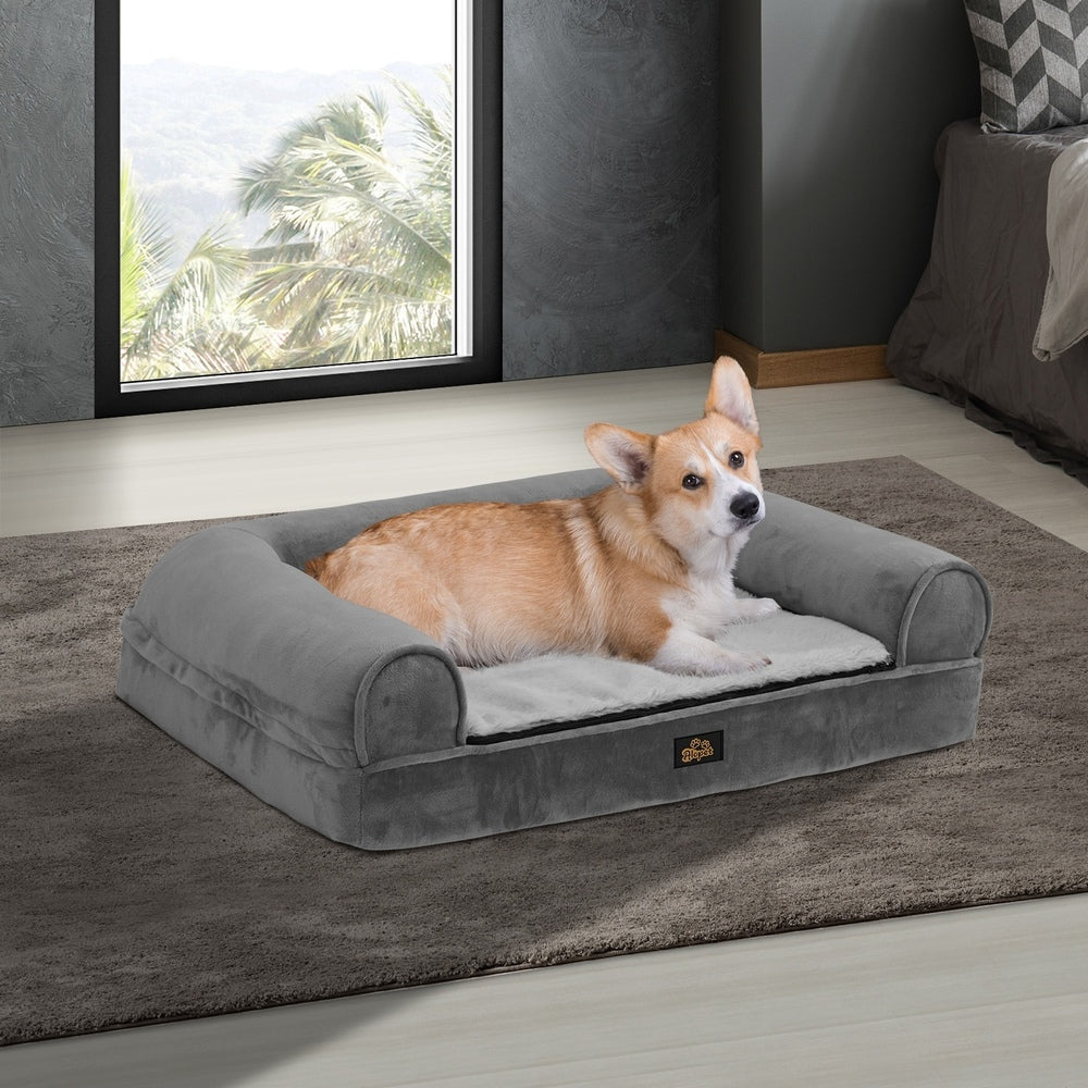 Alopet Dog Bed Memory Foam Orthopedic Removable Cushion