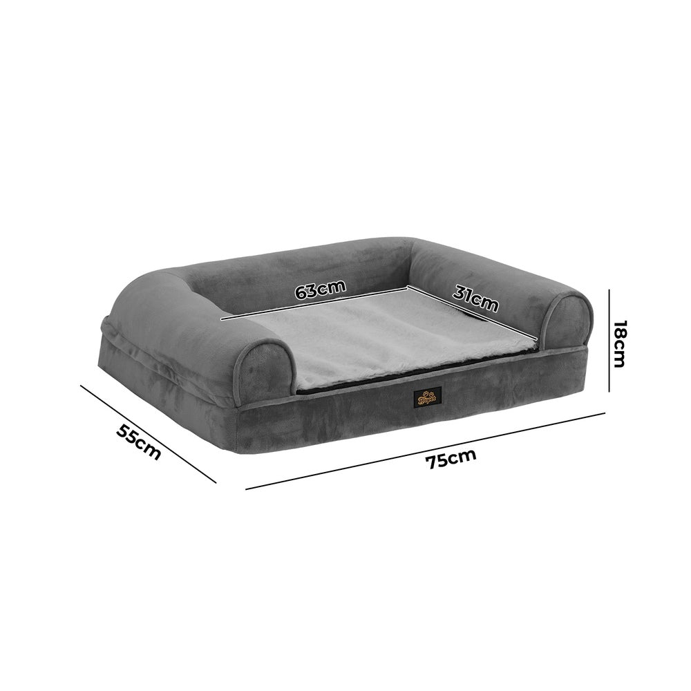 Alopet Dog Bed Memory Foam Orthopedic Removable Cushion