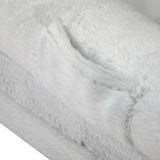 Alopet Foldable Calming Dog Bed Removable Washable Grey - Front View