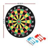 Magnetic 16-Inch Dartboard Set with Safe Darts - Ideal Kids Gift and Family Fun - Front View