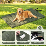 i.Pet Outdoor Dog Bed Large Water-resistant Washable Foldable Travel Dog Mat Green - Front View