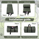 i.Pet Outdoor Dog Bed Large Water-resistant Washable Foldable Travel Dog Mat Green - 45-Degree Angle