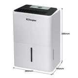 Dimplex Portable 12L Dehumidifier with Air Purifier in Black and White