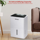 Dimplex Portable 12L Dehumidifier with Air Purifier in Black and White - Close-Up Angle
