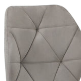 Oikiture Dining Chairs Set of 8 Velvet Grey