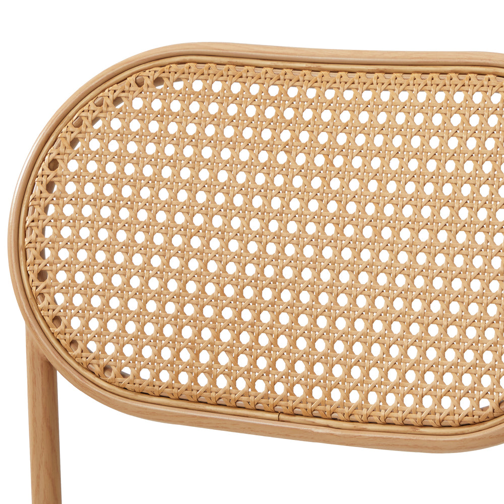 Oikiture 2PCS Rattan Dining Chair Sherpa White