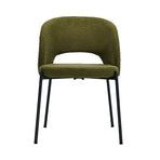 Oikiture 2x Armchair Dining Chair Sherpa Green&Black, image 3