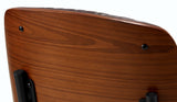 Oikiture 6x Dining Chairs Leather Wooden Metal Legs Walnut - Low Angle