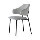 Oikiture 4x Dining Chairs Tub Fabric Grey&Black - Close-Up Angle