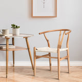 Oikiture Dining Chair Wooden Hans Wegner Wishbone Chair