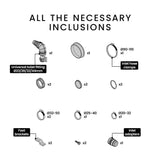 PROTEGE 4 Inlet Commercial Macerator Pump for P-Trap Toilet - Low Angle