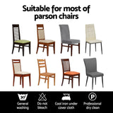 Artiss Dining Chair Covers 6x Slipcovers Spandex Stretch Banquet Party Dark Grey - 45-Degree Angle