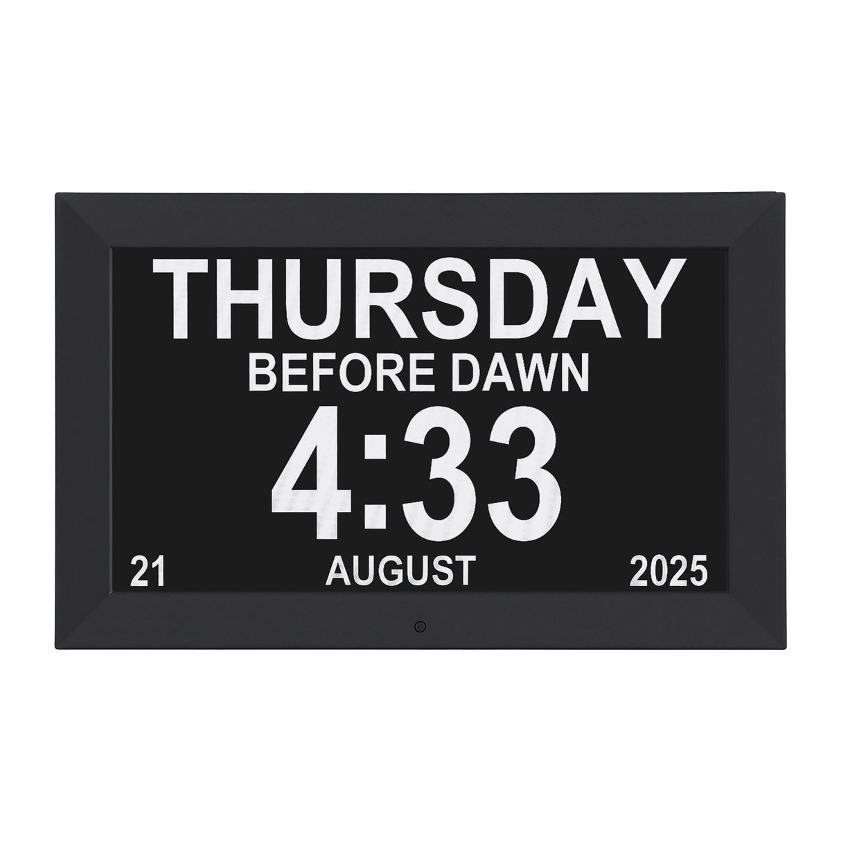 Artiss 10" Digital Day Clock Alarm Calendar Dementia Date Week Desk Clocks Black