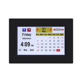 Artiss 8-Inch Multifunctional Digital Day Clock with Calendar and Alarm - Black - Side View