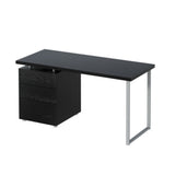 Artiss Computer Desk Drawer Black 140CM - Low Angle