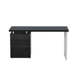 Artiss Computer Desk Drawer Black 140CM - Side View