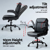 Artiss Computer Desk Executive Office Chairs Sets Black - 45-Degree Angle