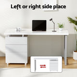 Artiss Computer Desk Executive Office Chairs Sets White - Top-Down View