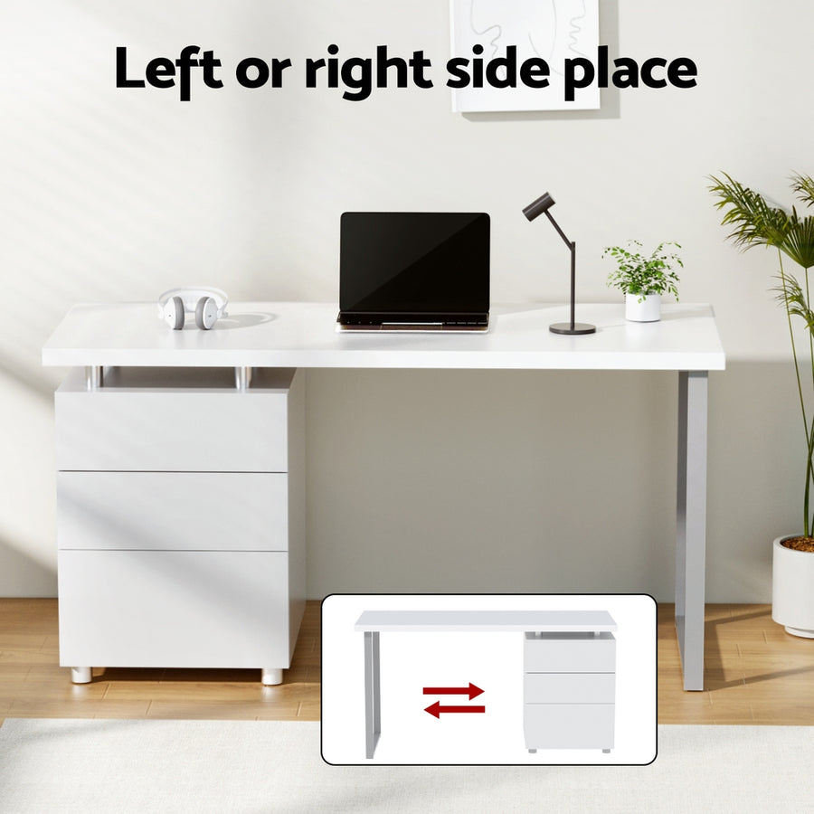 Artiss Computer Desk Executive Office Chairs Sets White, image 4