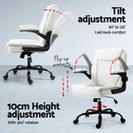 Artiss Computer Desk Executive Office Chairs Sets White, image 5