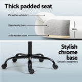 Artiss Computer Desk Executive Office Chairs Sets White - Rear View