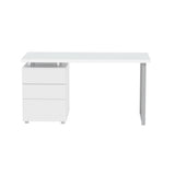 Artiss Computer Desk Drawer White 140CM - Side View