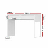 Artiss Computer Desk Drawer White - Front View