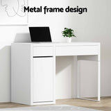 Artiss Computer Desk Drawer Cabinet White - Top-Down View