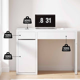 Artiss Computer Desk Drawer Cabinet White - Rear View