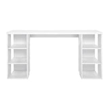 Artiss Computer Desk Bookshelf White 150CM - Side View