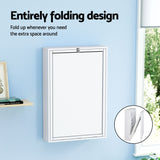 Artiss Computer Desk Bookshelf Wall Mount White - Top-Down View