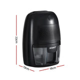 Devanti Dehumidifier 600ML Air Purifier Black - Front View