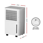 Devanti Dehumidifier 12L Air Purifier White, image 2