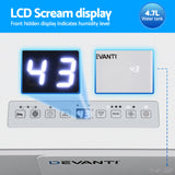 Devanti 30L/Day Dehumidifier Home Air Dryer Mould Moisture 4.7L Tank - 45-Degree Angle