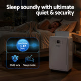 Devanti 50L/Day Dehumidifier Home Air Dryer Mould Moisture 8.5L Tank - Low Angle