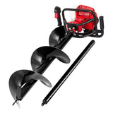 Giantz Post Hole Digger 300mm Petrol Drill Extension Auger Bits - Front View