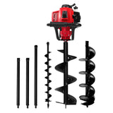 Giantz Post Hole Digger Petrol Motor Drill Extension Auger Bits Kits - 45-Degree Angle