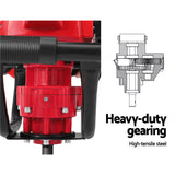 Giantz Post Hole Digger 92CC Petrol Motor Drill Extension Auger Bits Kits - Top-Down View