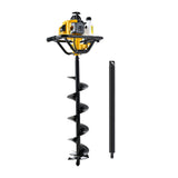 Giantz Post Hole Digger 200mm Petrol Drill Auger Extension Bits - Side View