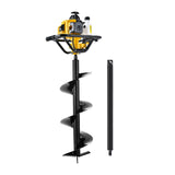 Giantz 82CC Post Hole Digger 300mm Petrol Drill Auger Extension Bits - Side View