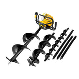 Giantz Post Hole Digger Petrol Motor Drill Extension Auger Bits Kits