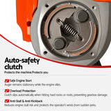 Giantz Post Hole Digger Motor Only Engine Petrol Red - 45-Degree Angle