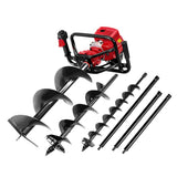 Giantz Post Hole Diggers Petrol Digger Extension Auger Bits - Low Angle