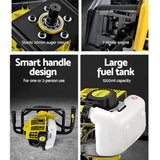 Giantz Post Hole Digger Motor Only Petrol Engine Yellow - 45-Degree Angle