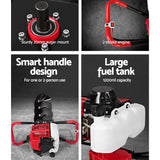 Giantz Post Hole Digger 300mm Petrol Drill Extension Auger Bits