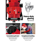 Giantz Post Hole Digger Petrol Motor Drill Extension Auger Bits Kits - Top-Down View