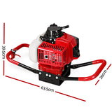 Giantz Petrol Post Hole Digger Motor Only Engine Red
